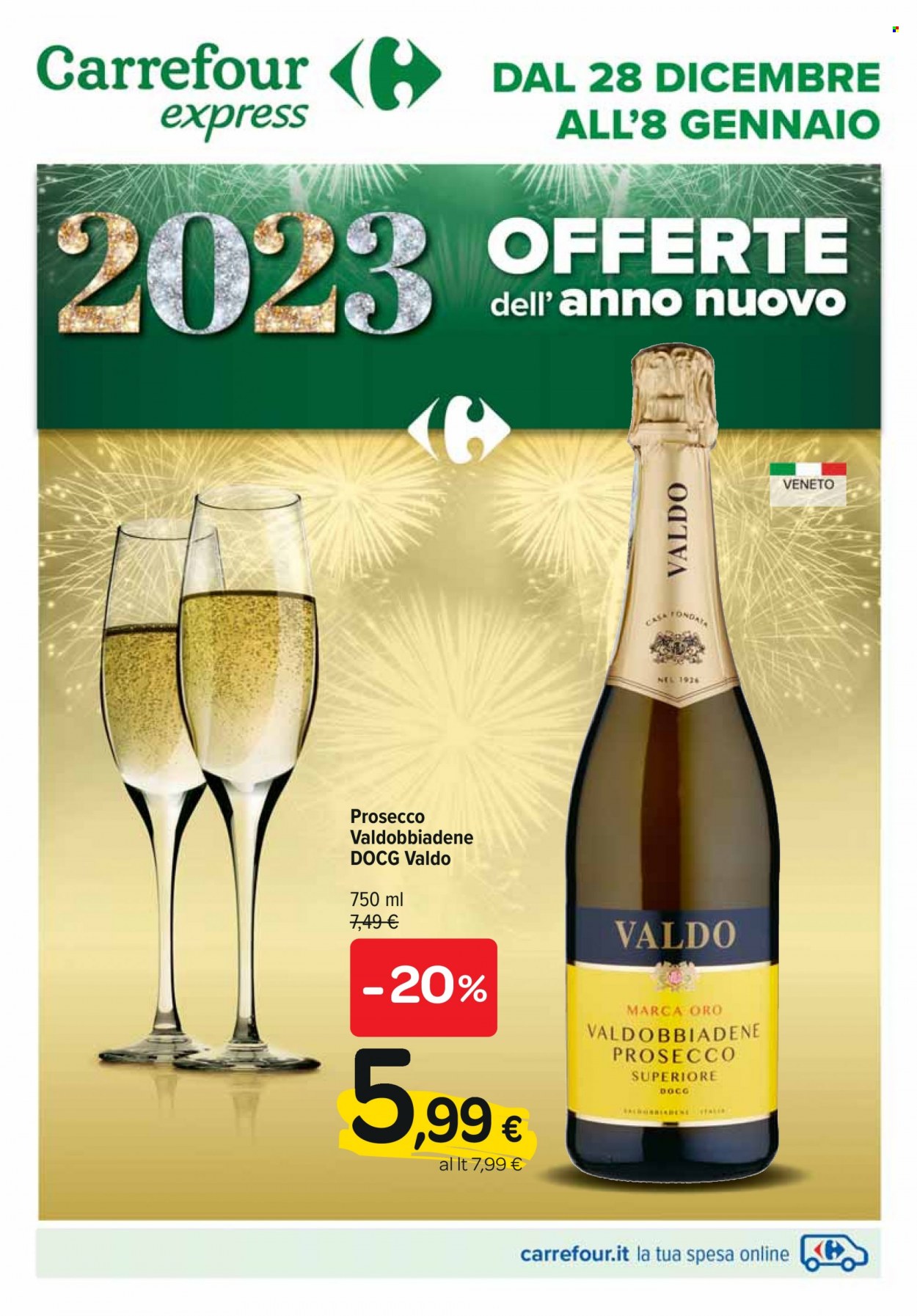 Leták Carrefour - 28.12.2022 - 8.1.2023. Strana 1
