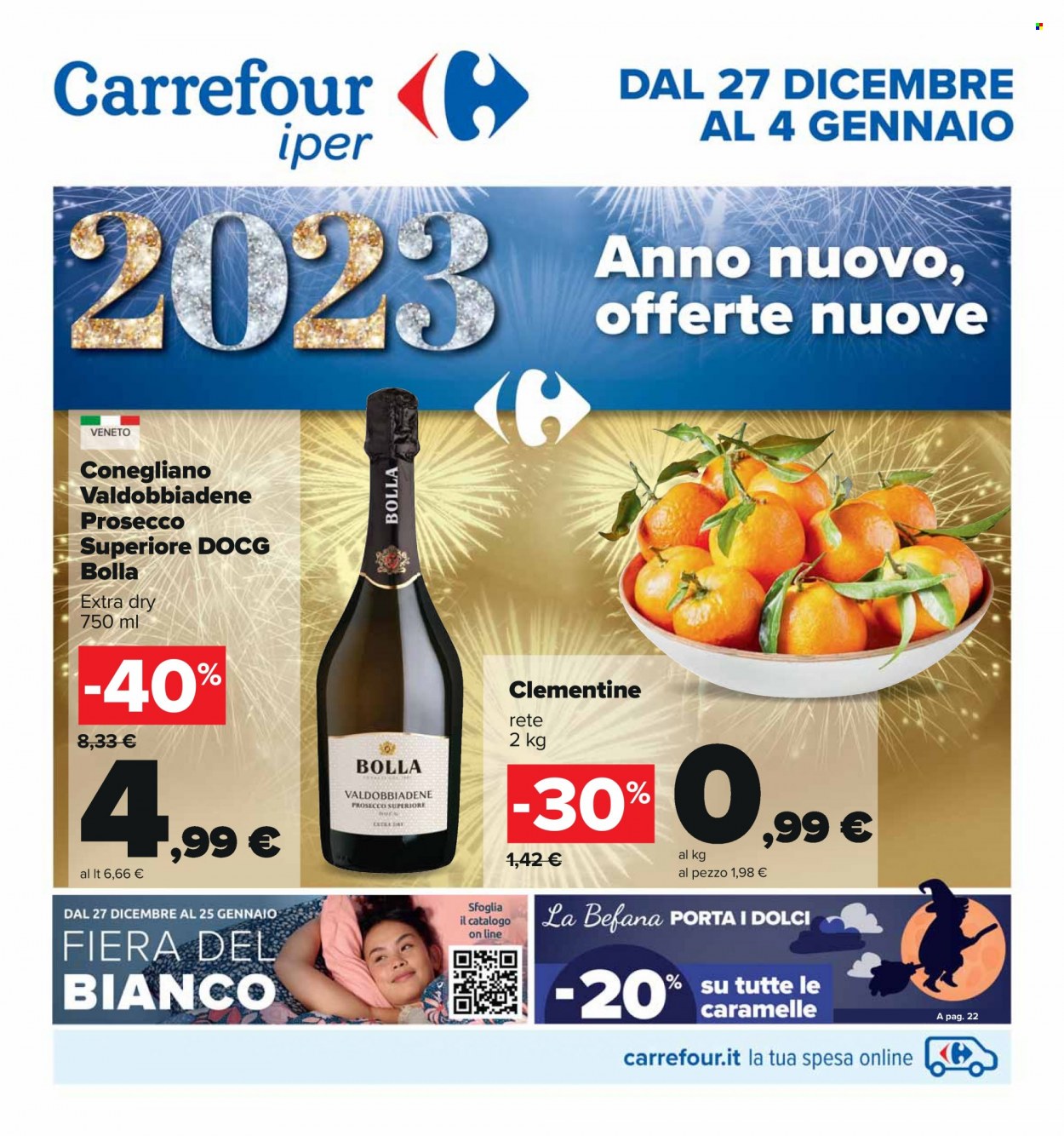 Volantino Carrefour - 27/12/2022 - 4/1/2023. Pagina 1
