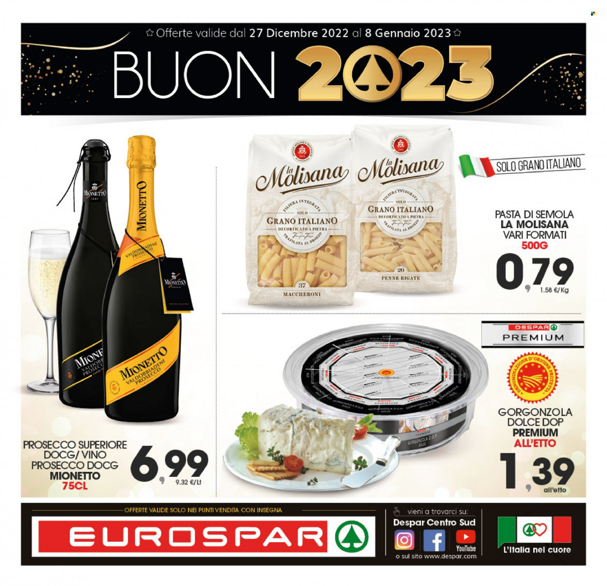 Volantino Eurospar - 27/12/2022 - 8/1/2023. Pagina 1