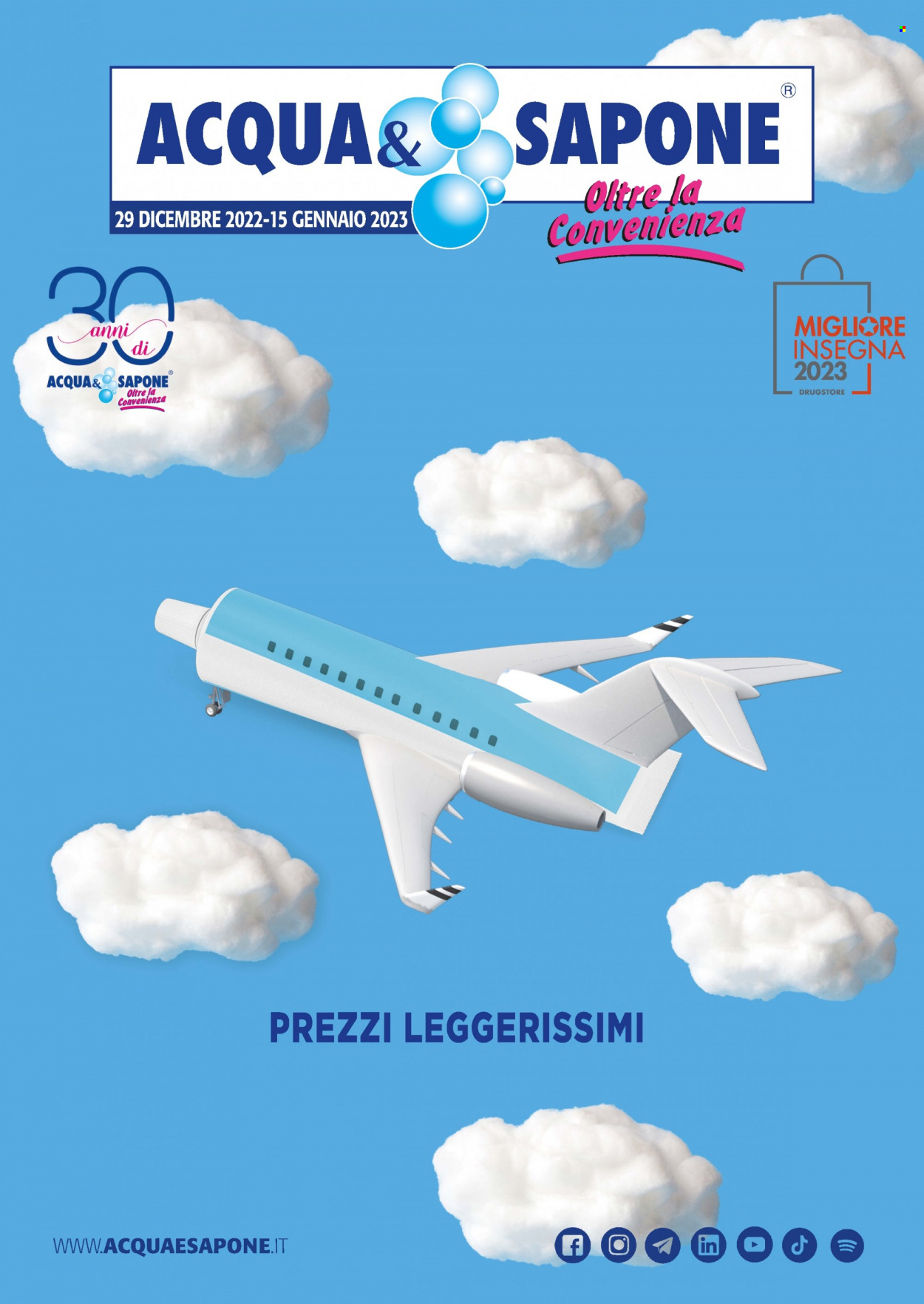 Volantino Acqua & Sapone - 29/11/2022 - 15/1/2023. Pagina 1