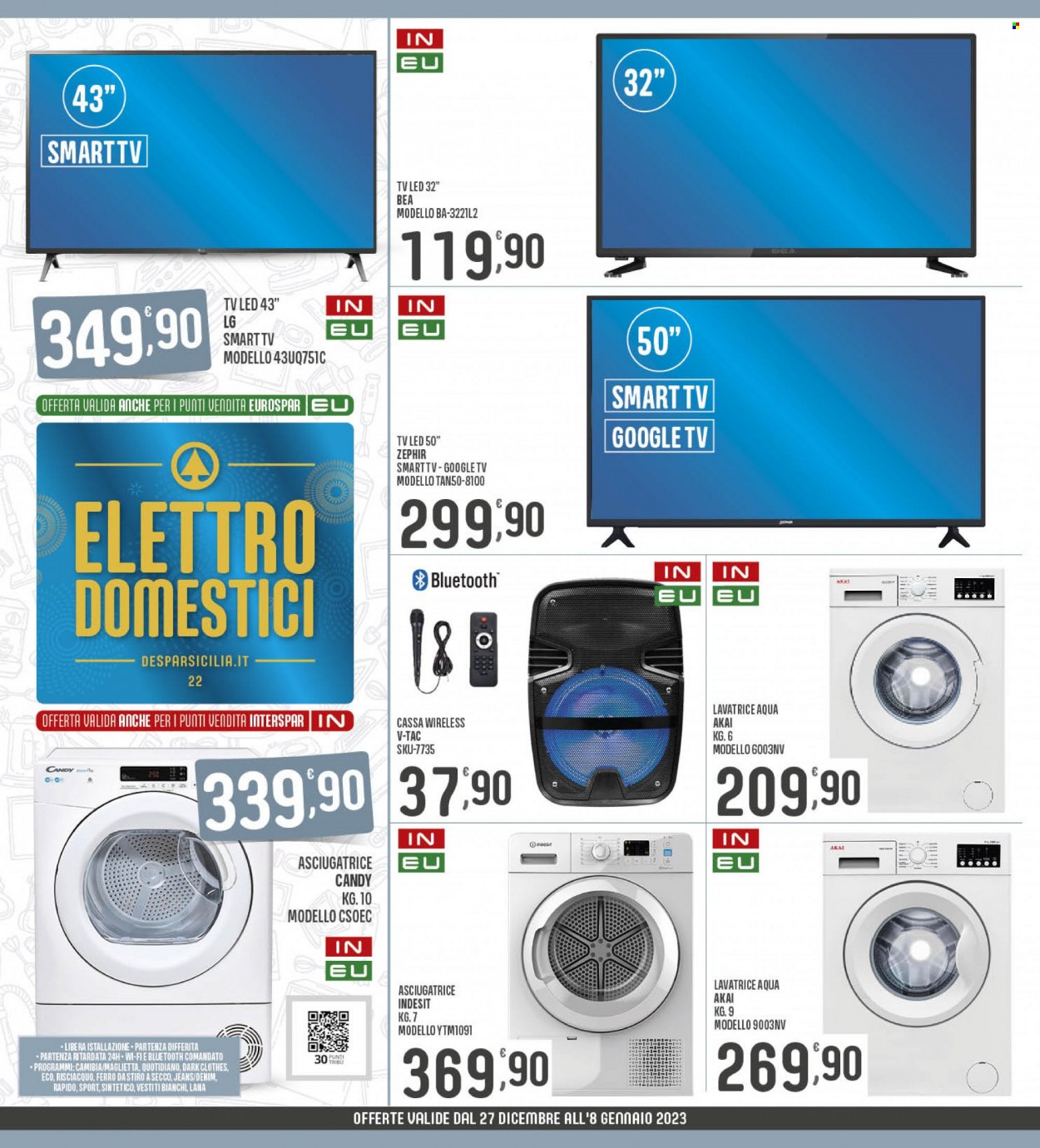 Volantino Eurospar - 27/12/2022 - 8/1/2023. Pagina 22