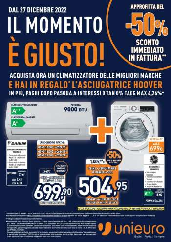Volantino Unieuro - 27/12/2022 - 1/1/2023.