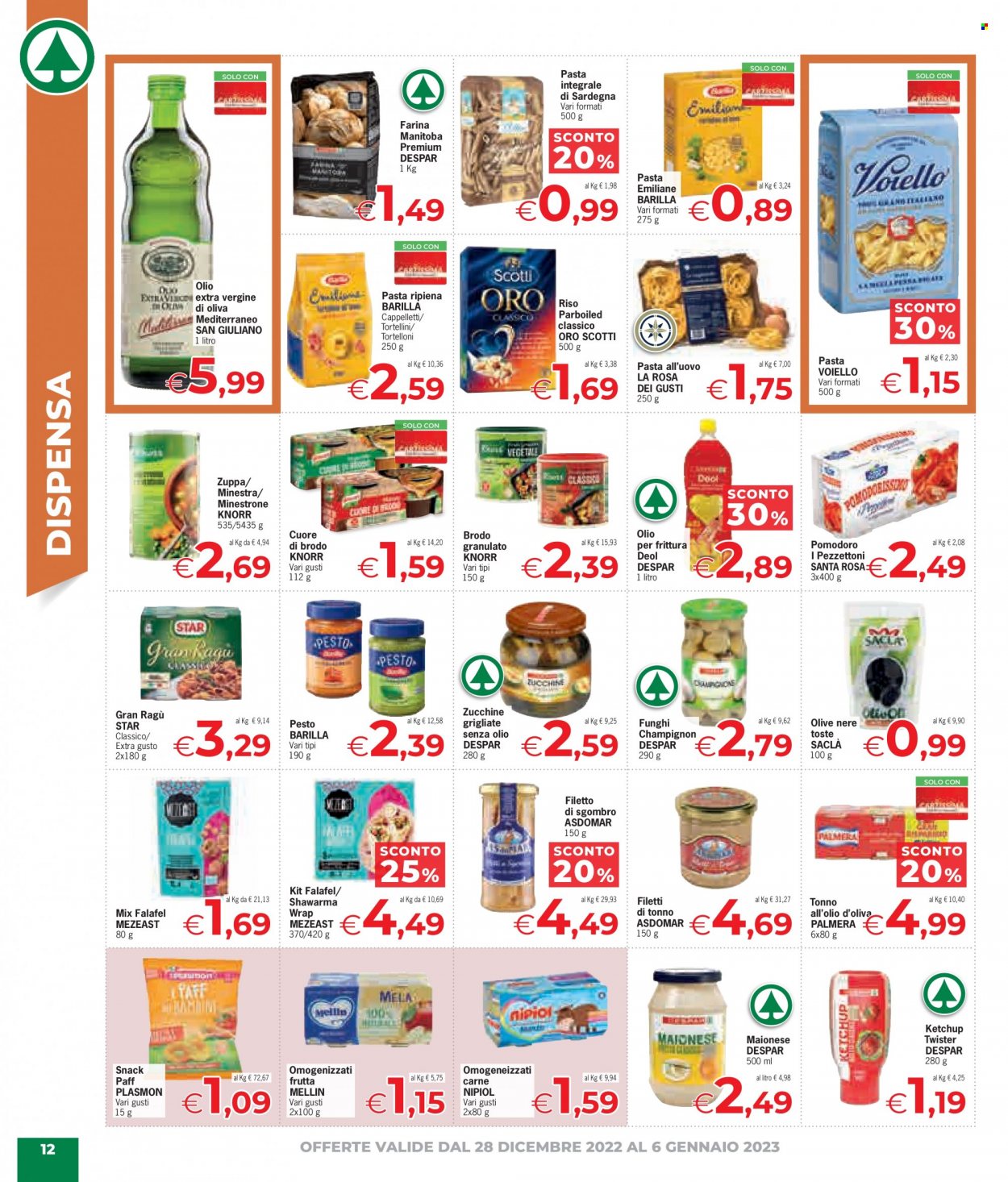 Volantino Eurospar - 28/12/2022 - 6/1/2023. Pagina 12