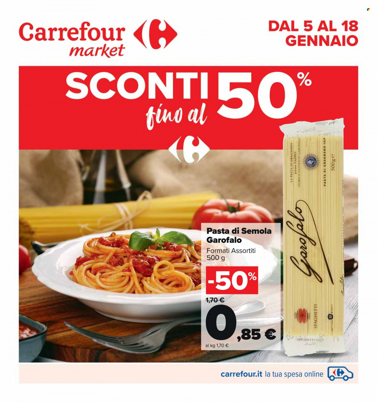 Volantino Carrefour - 5/1/2023 - 18/1/2023. Pagina 1