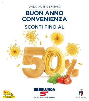 Volantino Esselunga - 2/1/2023 - 18/1/2023.