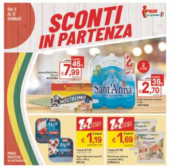 Volantino Iper, La grande i - 5/1/2023 - 12/1/2023.