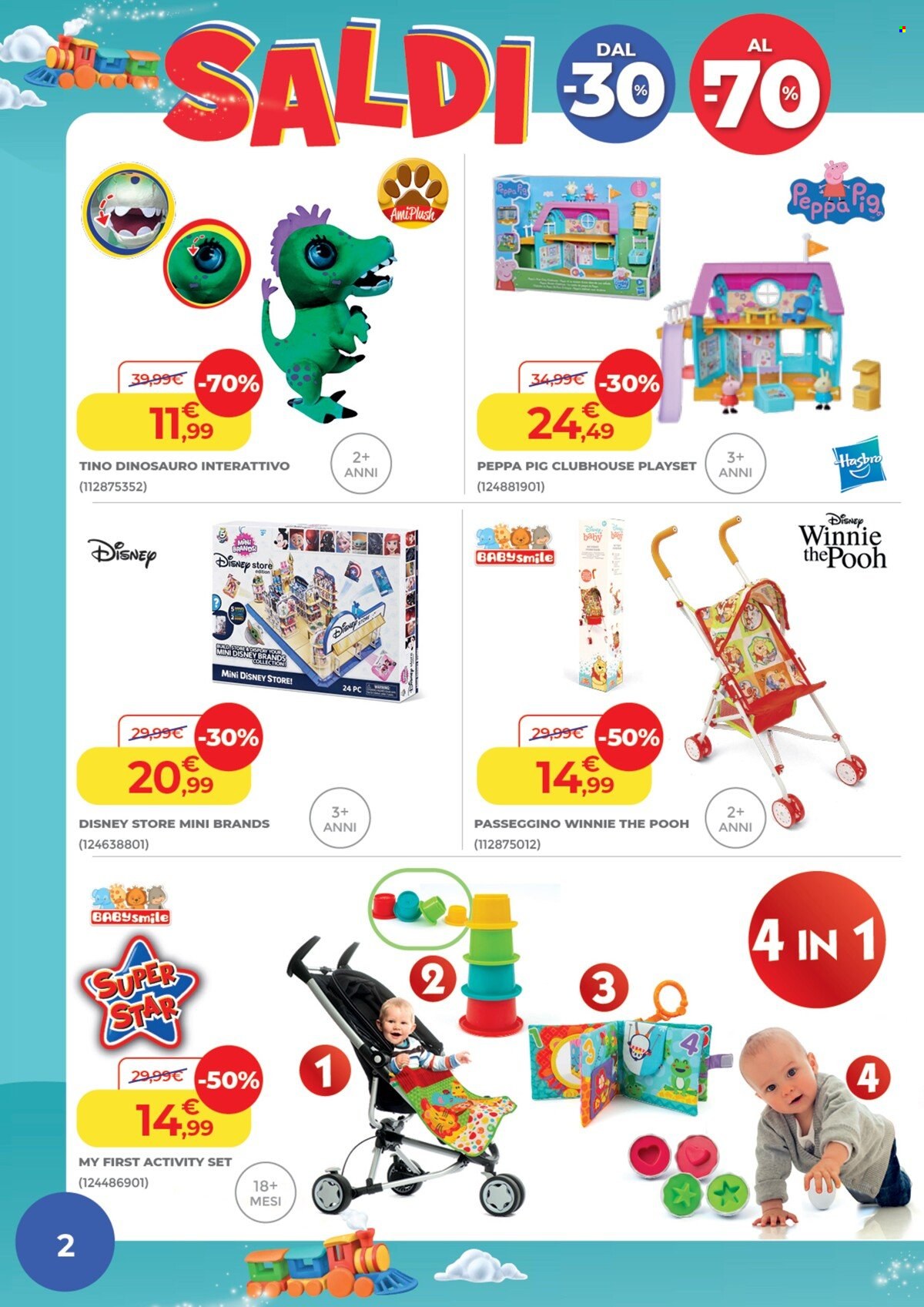 thumbnail - Volantino Toys Center - 5/1/2023 - 5/3/2023 - Prodotti in offerta - Disney, Peppa Pig, Hasbro. Pagina 2.