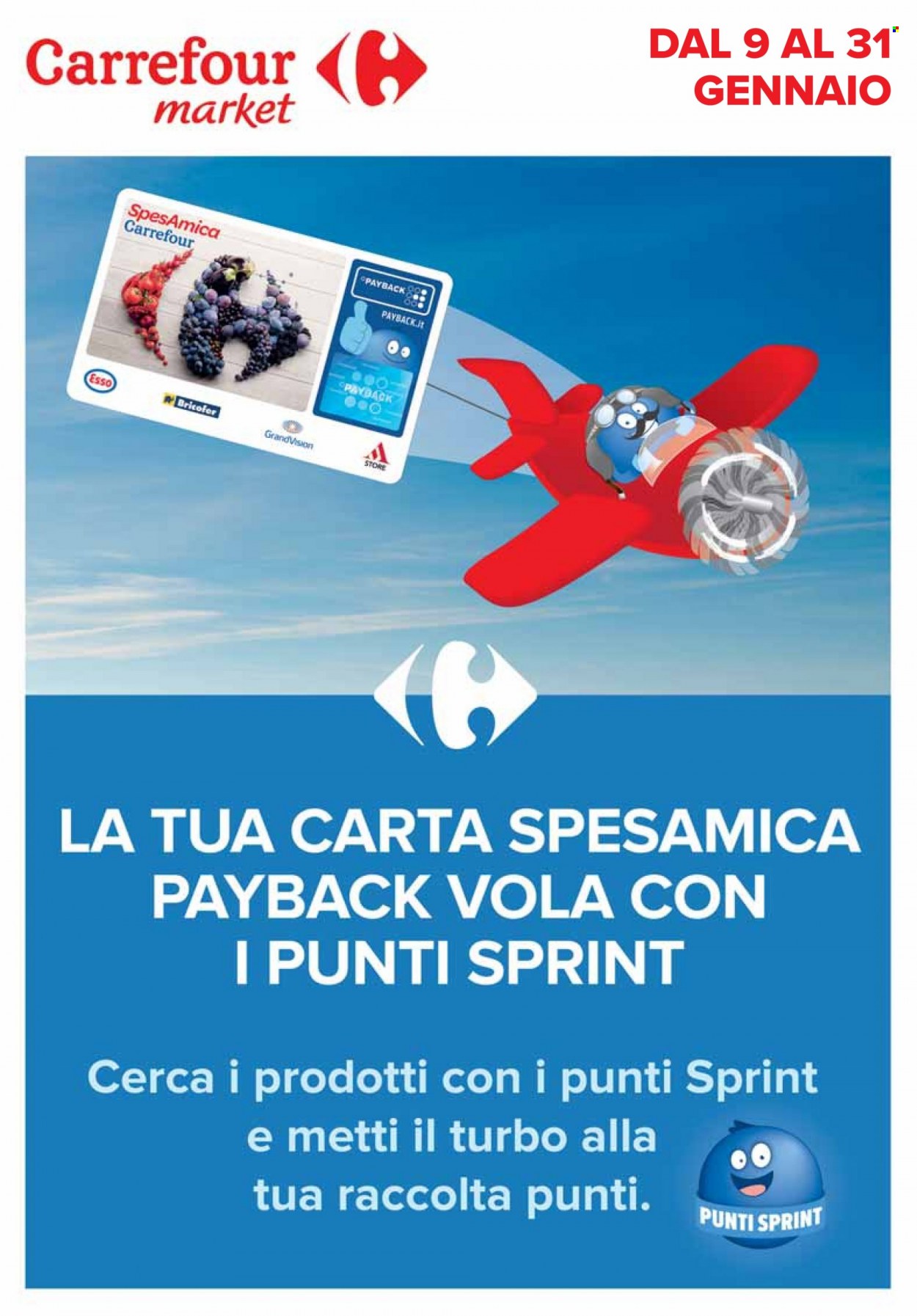 Volantino Carrefour - 9/1/2023 - 31/1/2023. Pagina 1