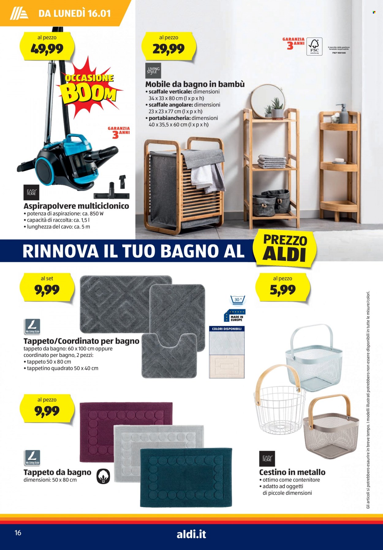 Volantino Aldi - 16/1/2023 - 22/1/2023. Pagina 16