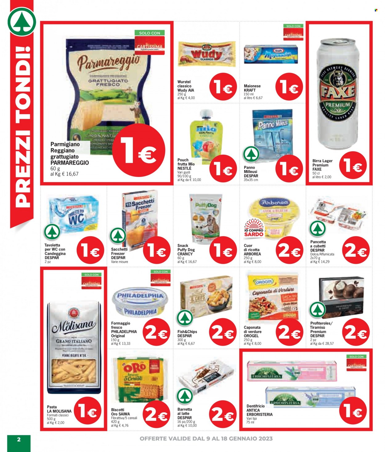 Leták Eurospar - 9.1.2023 - 18.1.2023. Strana 2