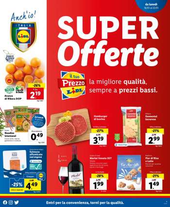 Volantino Lidl - 16/1/2023 - 22/1/2023.