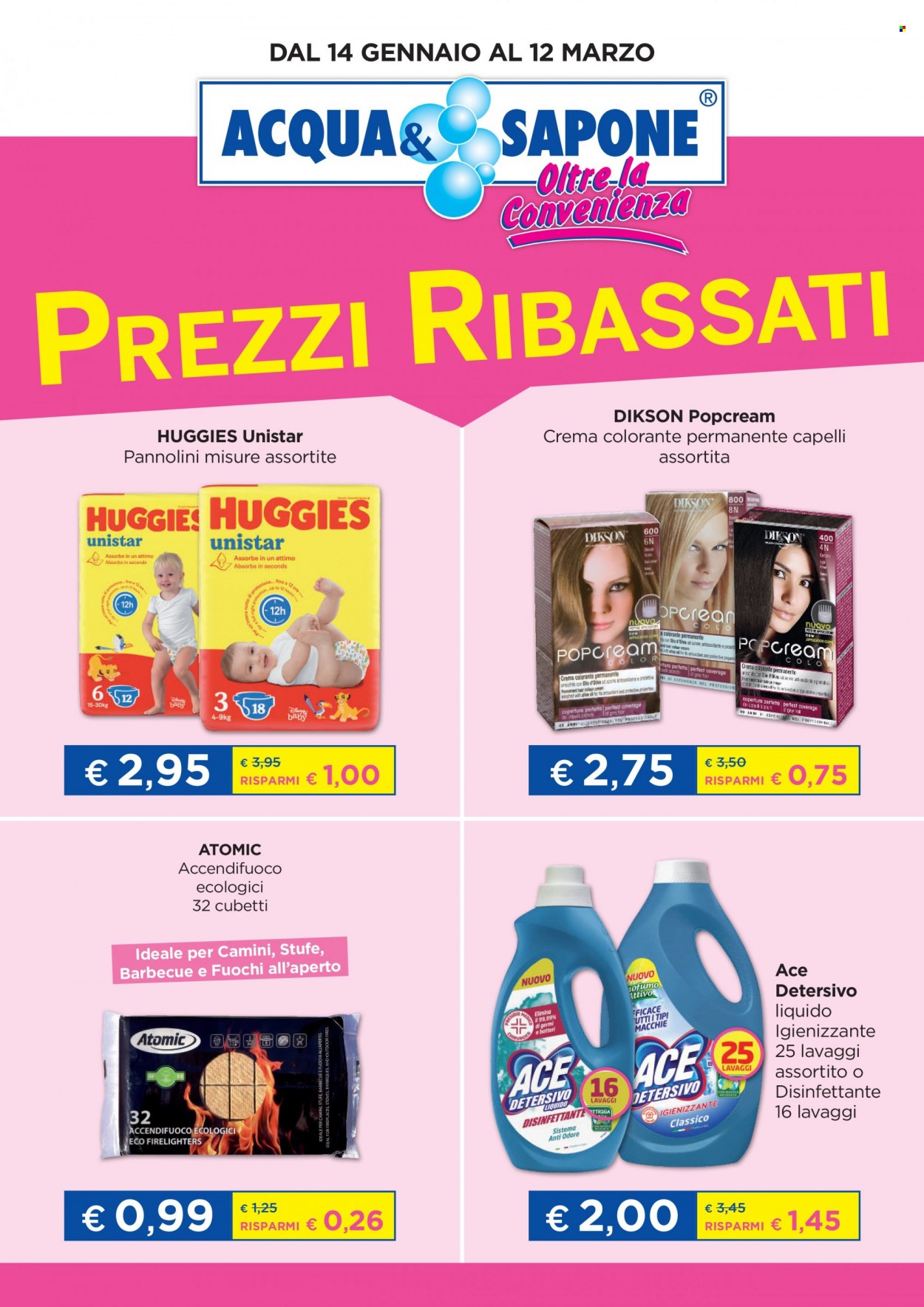 Volantino Acqua & Sapone - 14/1/2023 - 12/3/2023. Pagina 1