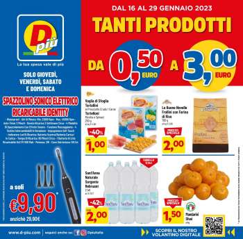 Volantino Dpiù - 16/1/2023 - 29/1/2023.