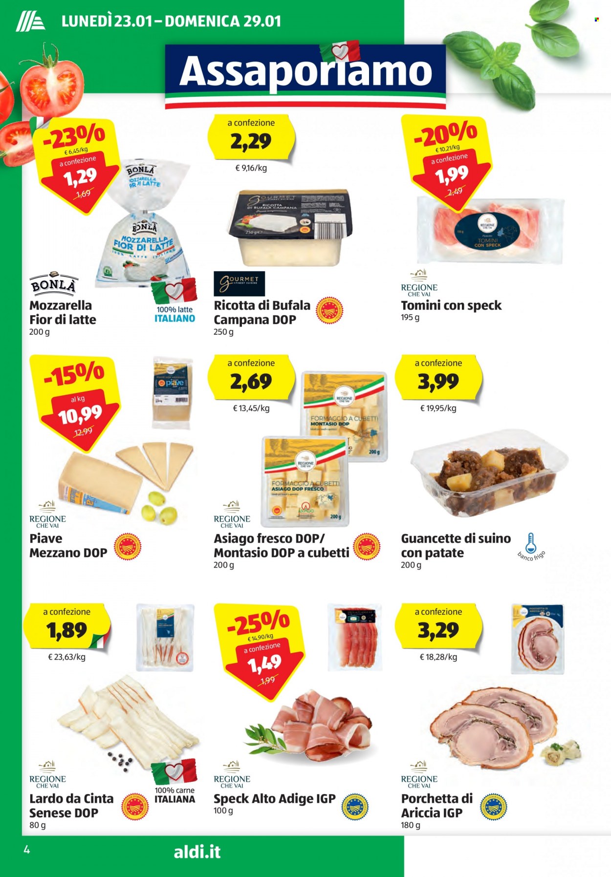Volantino Aldi - 23/1/2023 - 29/1/2023. Pagina 4