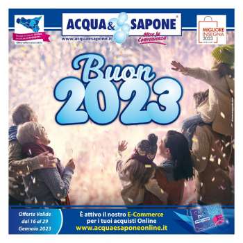 Volantino Acqua & Sapone - 16/1/2023 - 29/1/2023.