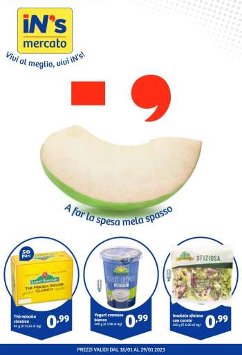 Volantino iN's Mercato - 18/1/2023 - 29/1/2023.