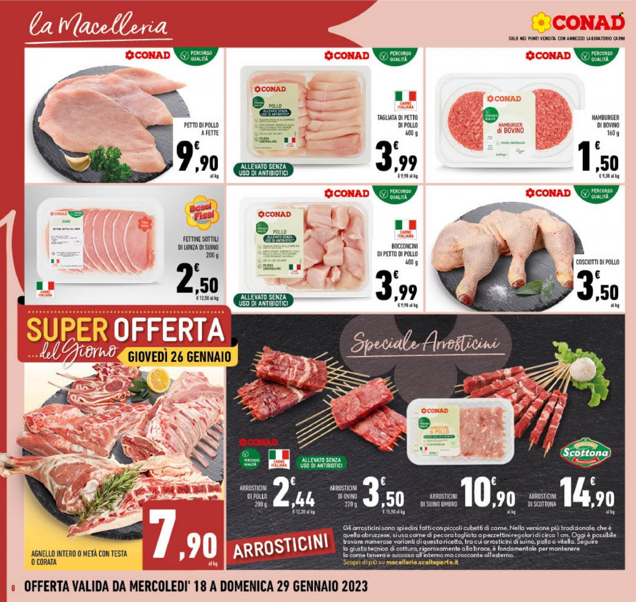 Volantino Conad - 18/1/2023 - 29/1/2023. Pagina 8