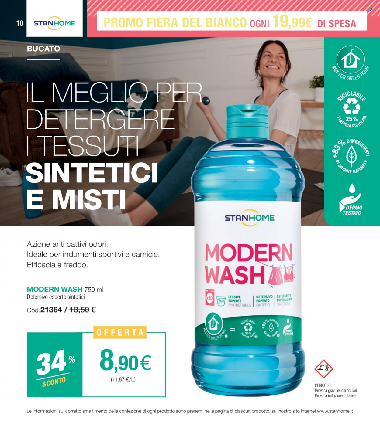 thumbnail - Volantino Stanhome - 17/1/2023 - 27/1/2023 - Prodotti in offerta - detergente, detersivo. Pagina 10.