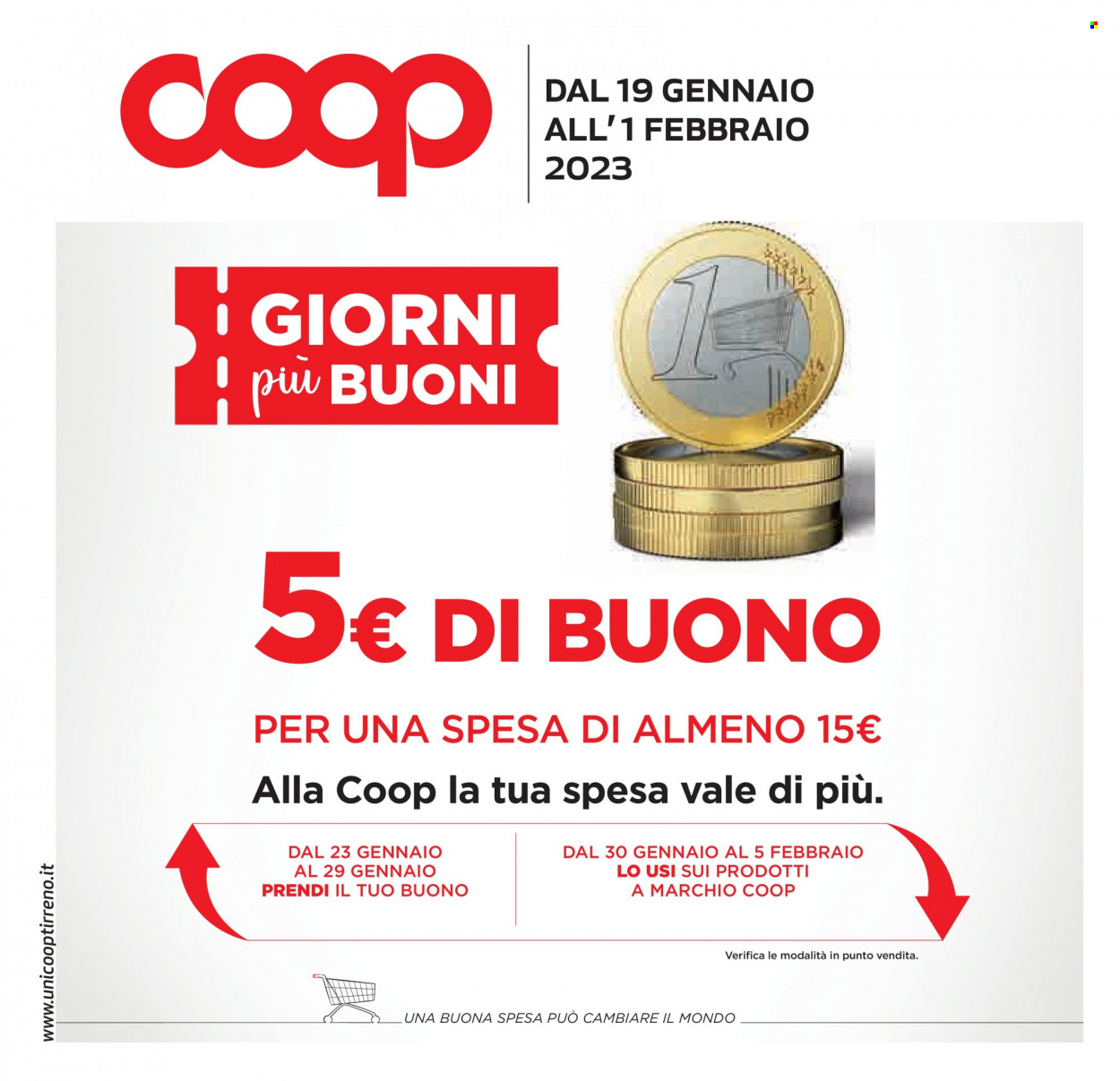 Volantino Coop - 19/1/2023 - 1/2/2023. Pagina 1