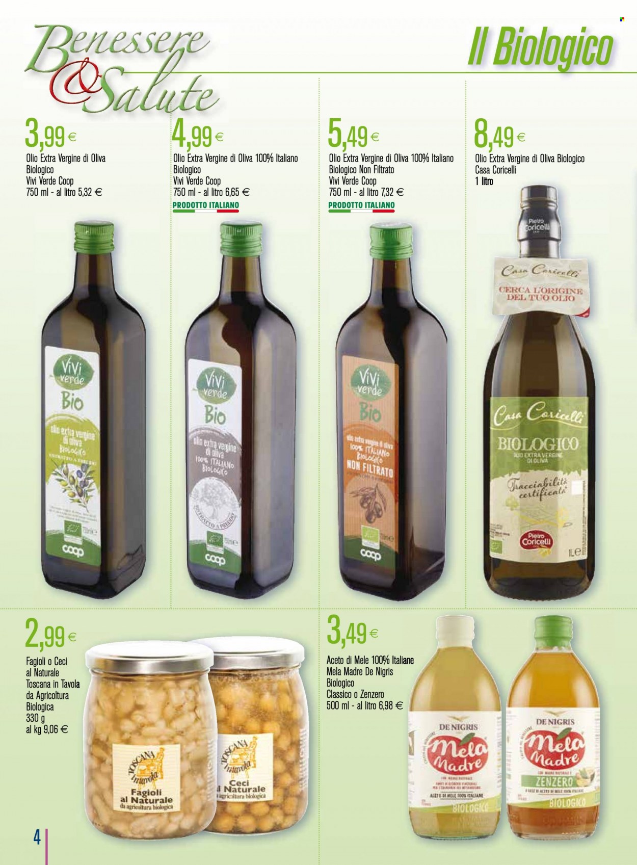 thumbnail - Volantino Coop - 19/1/2023 - 15/2/2023 - Prodotti in offerta - ceci, fagioli, zenzero, olio, olio extra vergine di oliva, aceto di mele. Pagina 4.