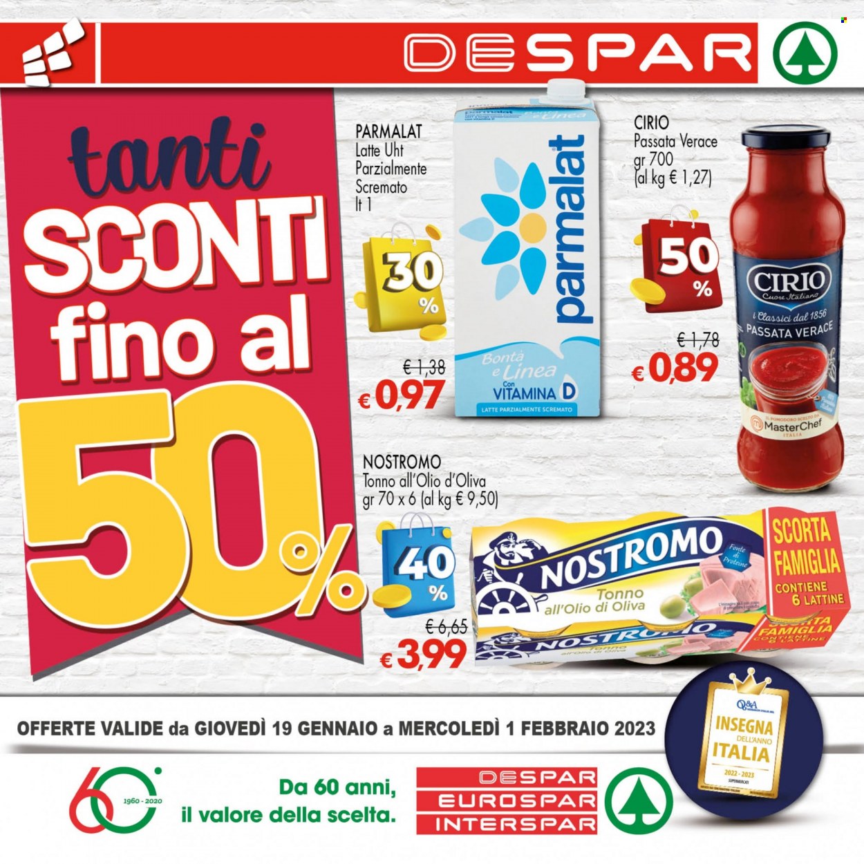 Volantino Eurospar - 19/1/2023 - 1/2/2023. Pagina 1