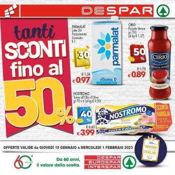 Volantino Eurospar - 19/1/2023 - 1/2/2023.