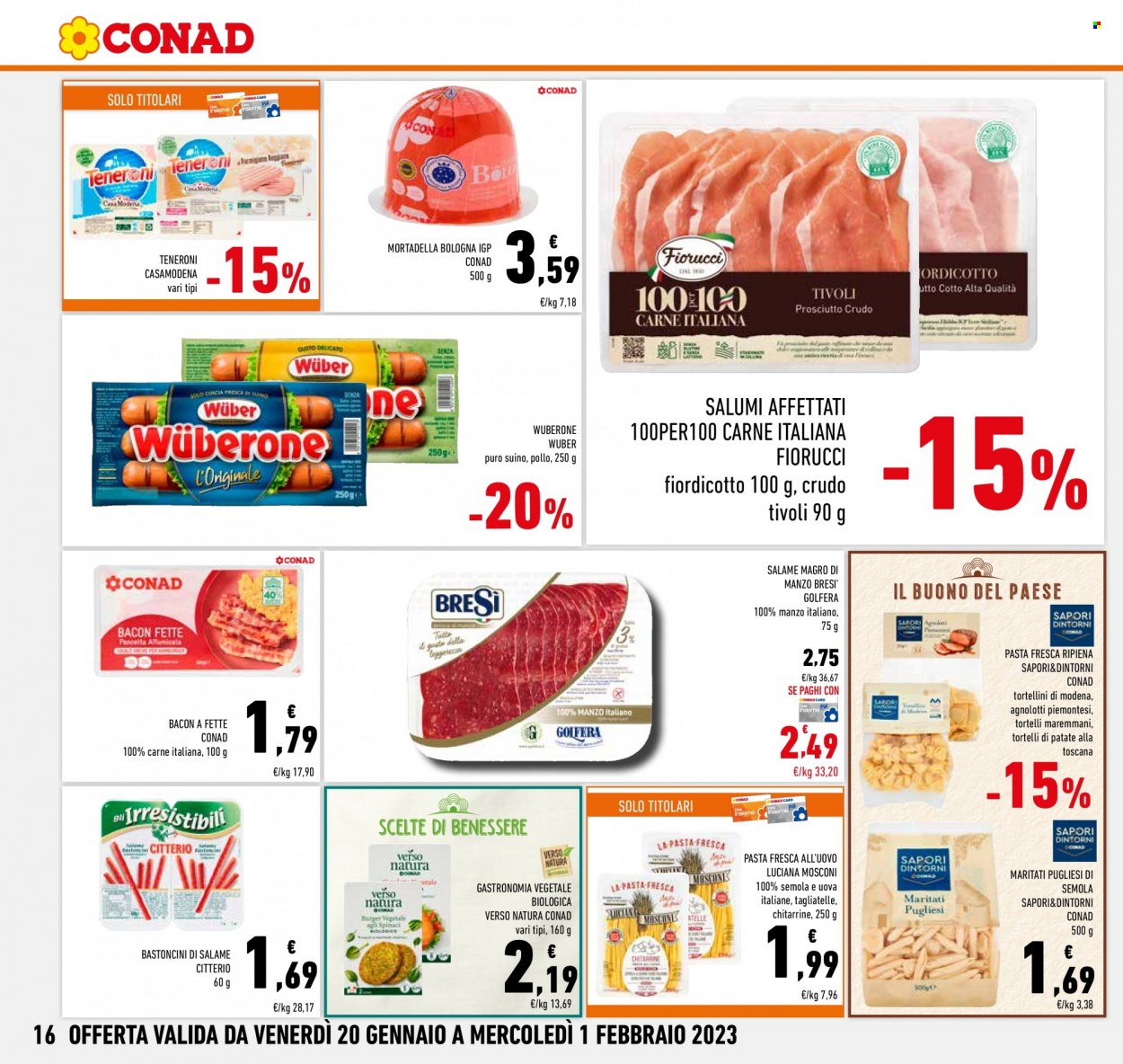 Volantino Conad - 20/1/2023 - 1/2/2023. Pagina 16