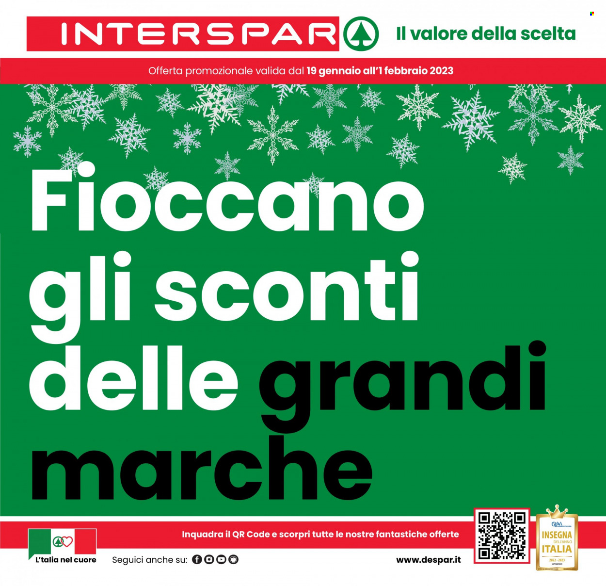 Volantino Interspar - 19/1/2023 - 1/2/2023. Pagina 1
