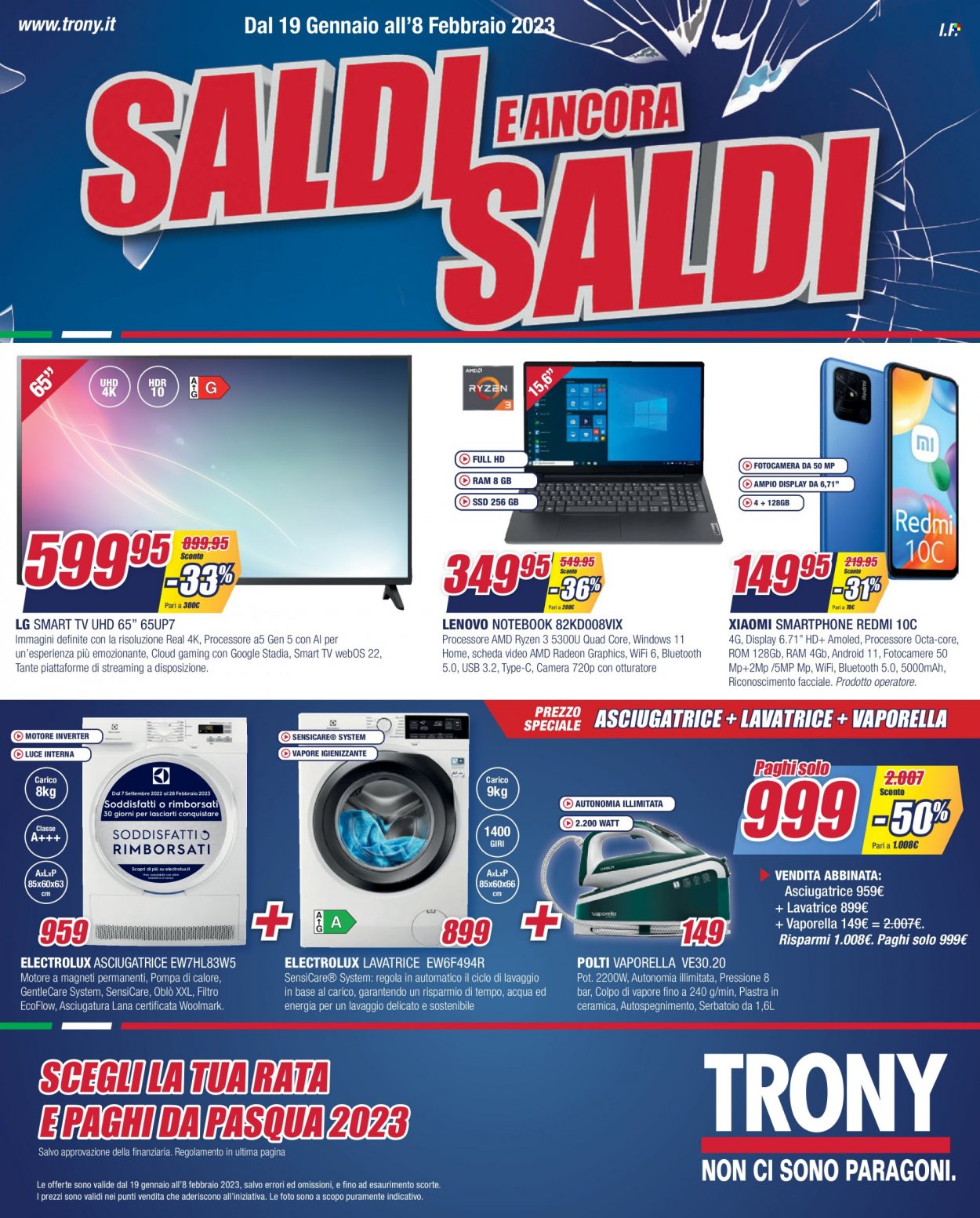 Volantino Trony - 19/1/2023 - 8/2/2023. Pagina 1