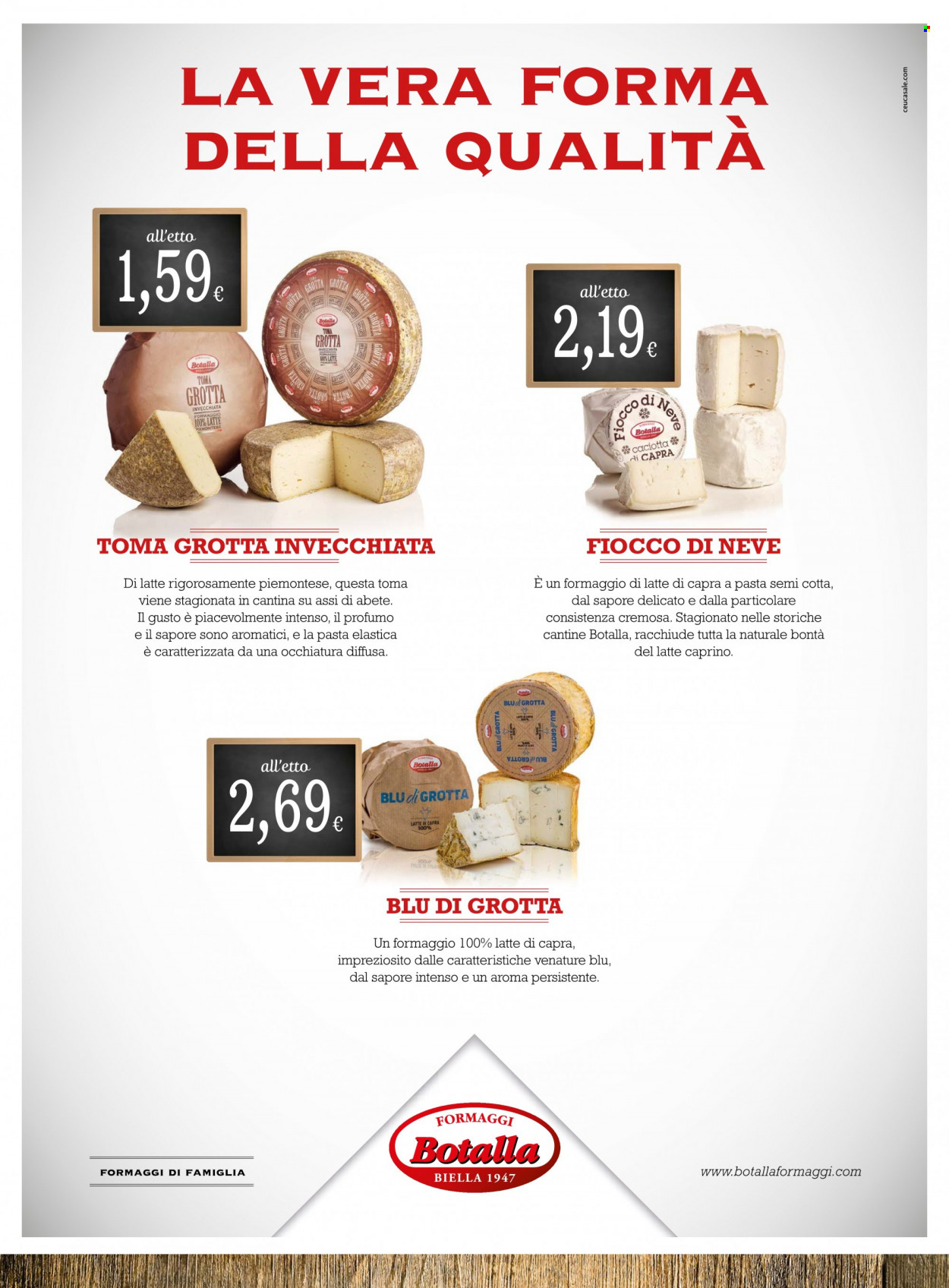 thumbnail - Volantino Doro Supermercati - 17/1/2023 - 29/1/2023 - Prodotti in offerta - formaggio, caciotta, caprino, toma, profumo. Pagina 4.