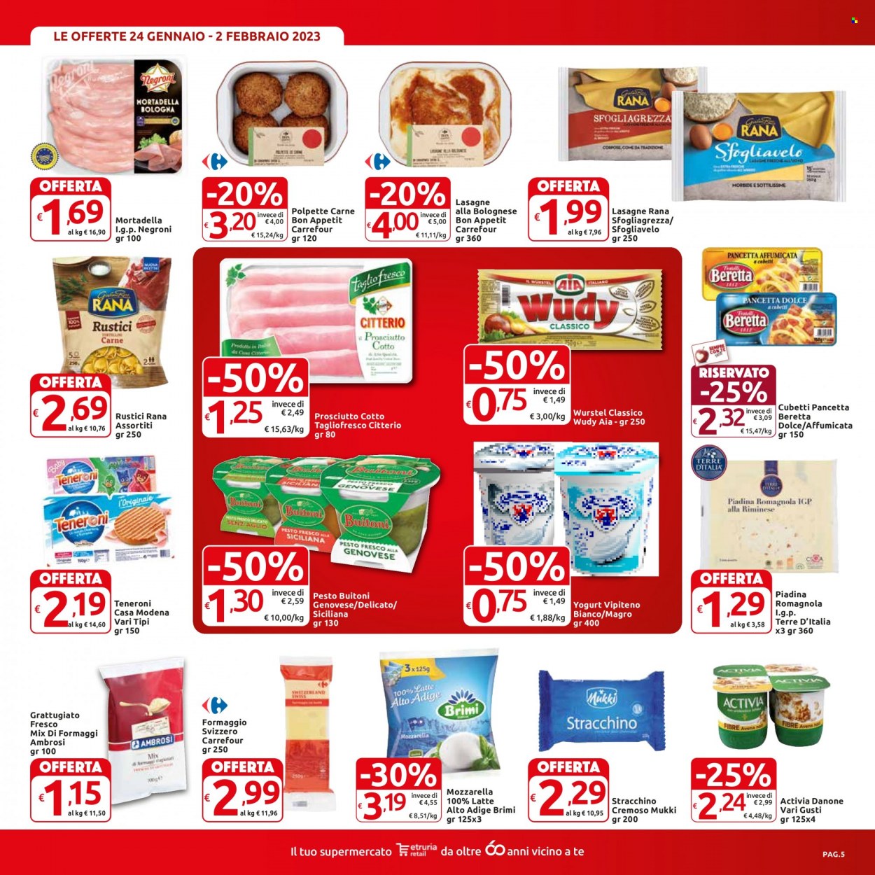 Volantino Carrefour - 24/1/2023 - 2/2/2023. Pagina 5