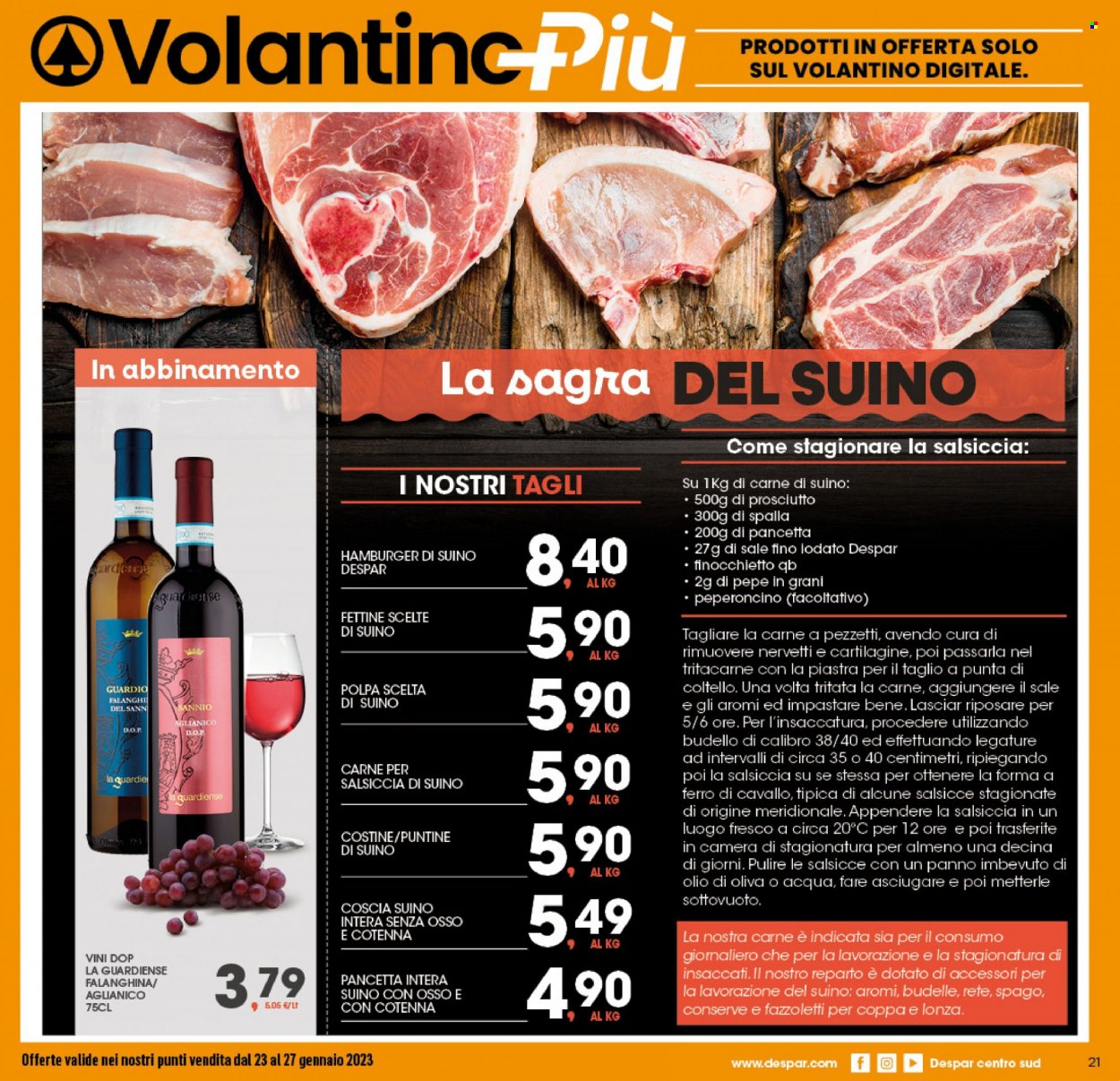 Volantino Eurospar - 23/1/2023 - 27/1/2023. Pagina 21