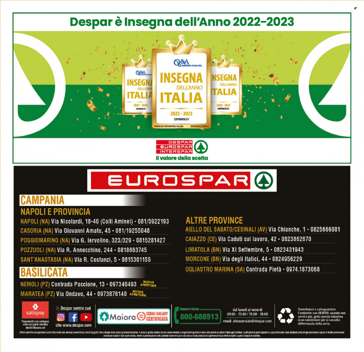Volantino Eurospar - 23/1/2023 - 27/1/2023. Pagina 25
