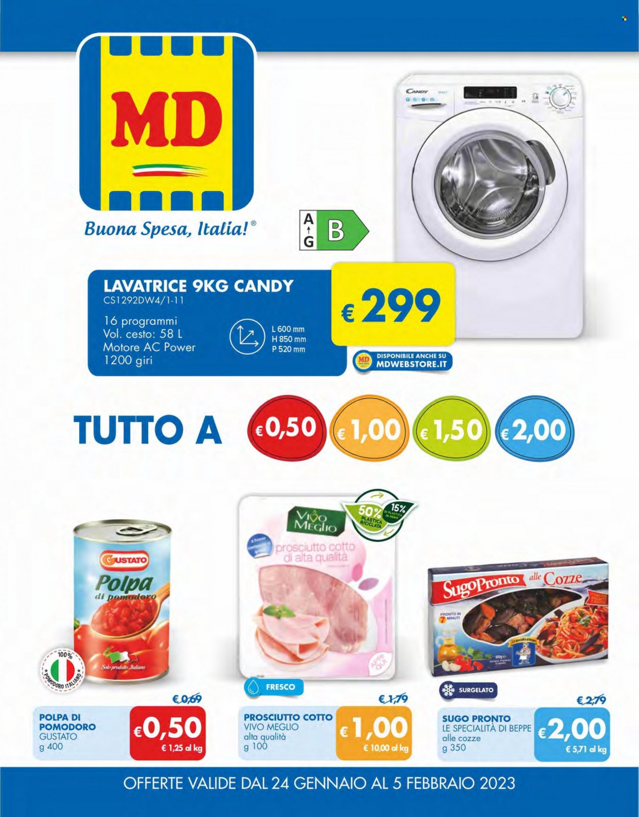 Leták MD Discount - 24.1.2023 - 5.2.2023. Strana 1