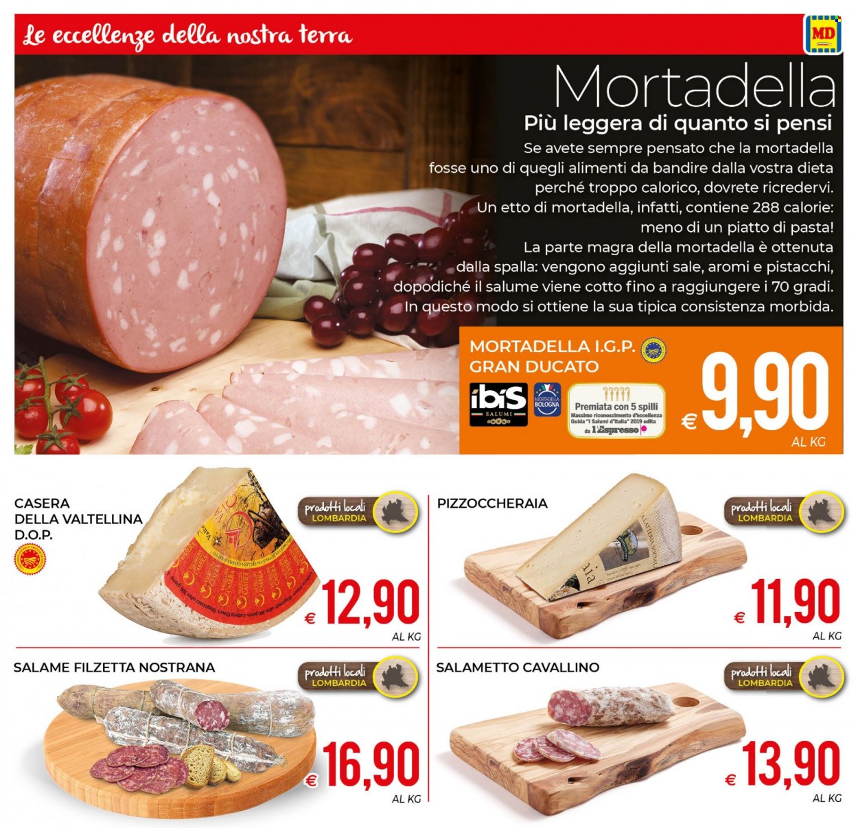 thumbnail - Volantino MD Discount - 26/1/2023 - 5/2/2023 - Prodotti in offerta - salame, mortadella, salametto, pasta. Pagina 7.