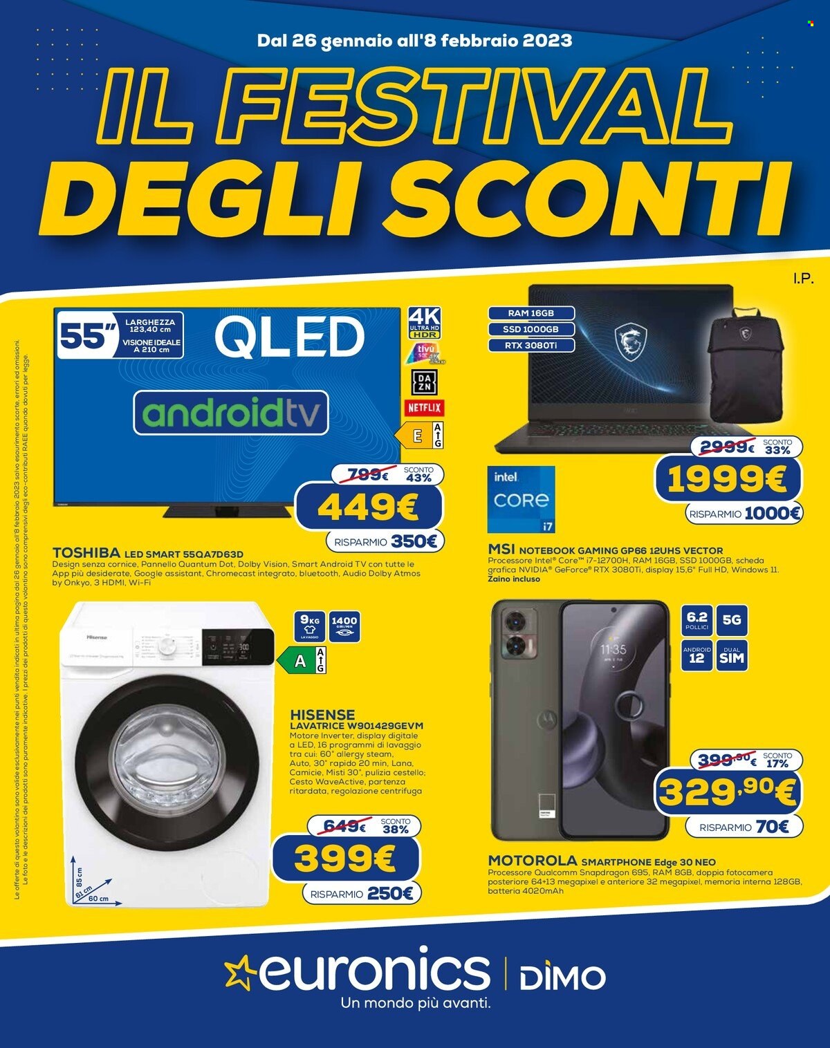 Volantino Euronics - 26/1/2023 - 8/2/2023. Pagina 1