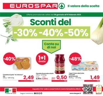 Volantino Eurospar - 26/1/2023 - 8/2/2023.