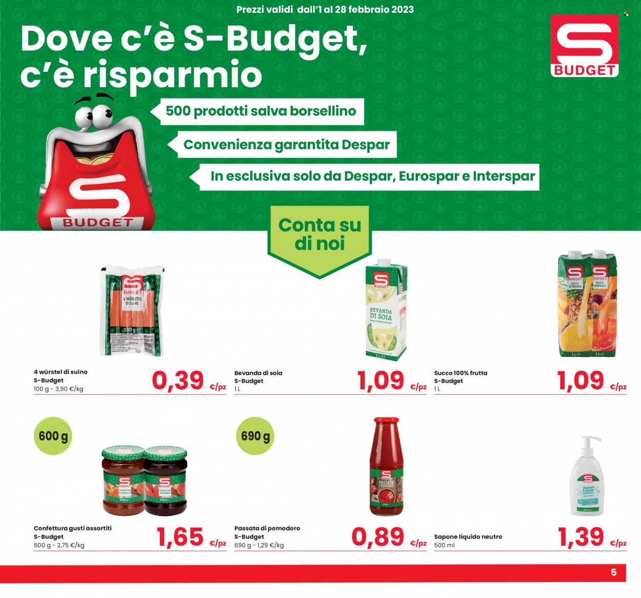 Volantino Eurospar - 26/1/2023 - 8/2/2023. Pagina 5