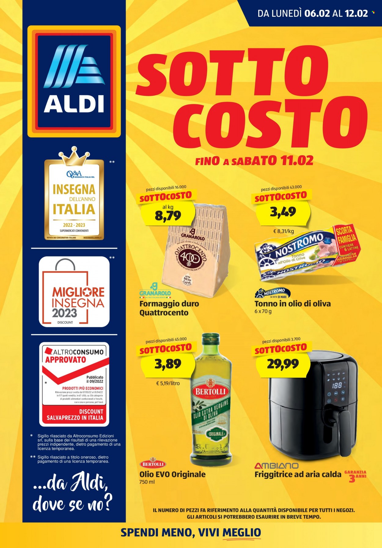 Volantino Aldi - 6/2/2023 - 12/2/2023. Pagina 1