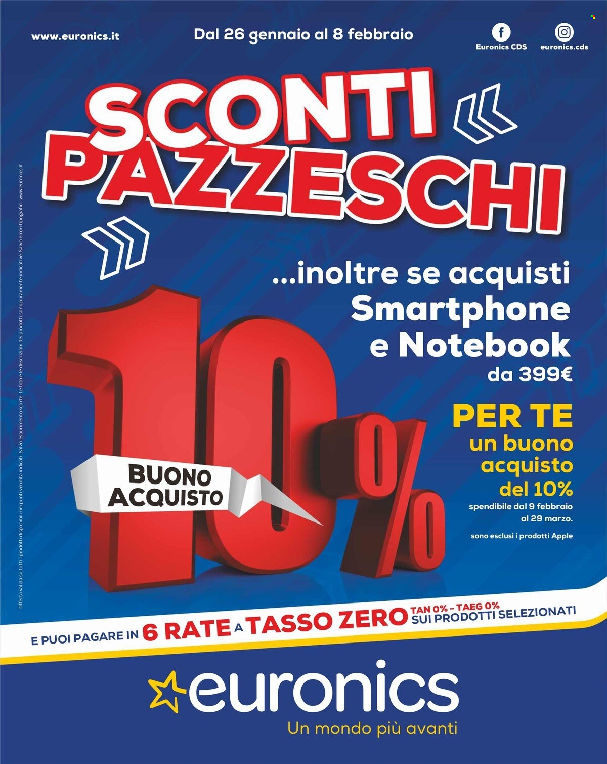 Volantino Euronics - 26/1/2023 - 8/2/2023. Pagina 1