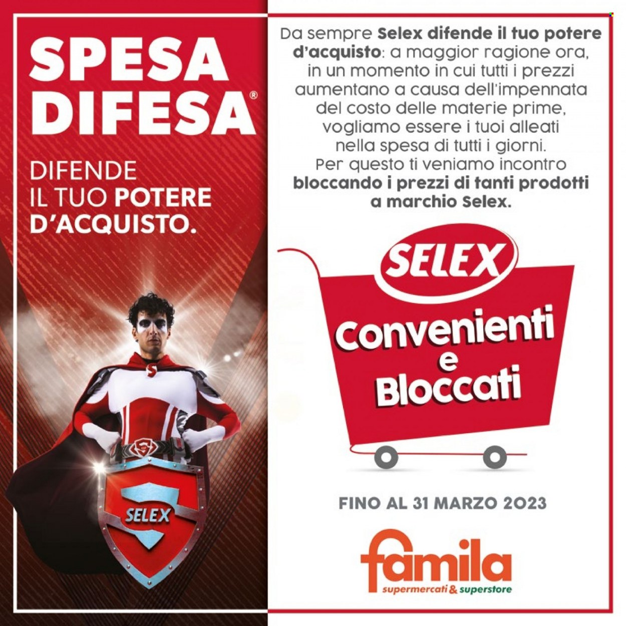 Volantino Famila - 27/1/2023 - 31/3/2023. Pagina 1
