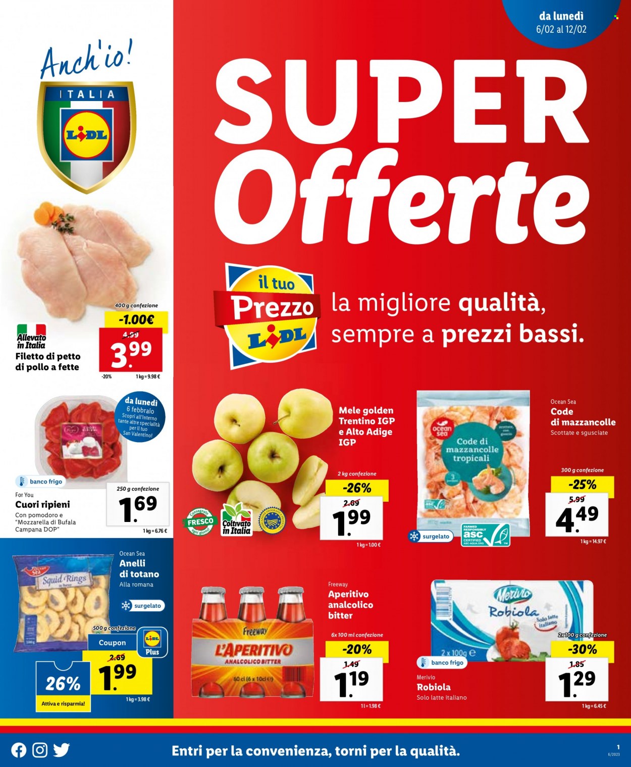 Volantino Lidl - 6/2/2023 - 12/2/2023. Pagina 1