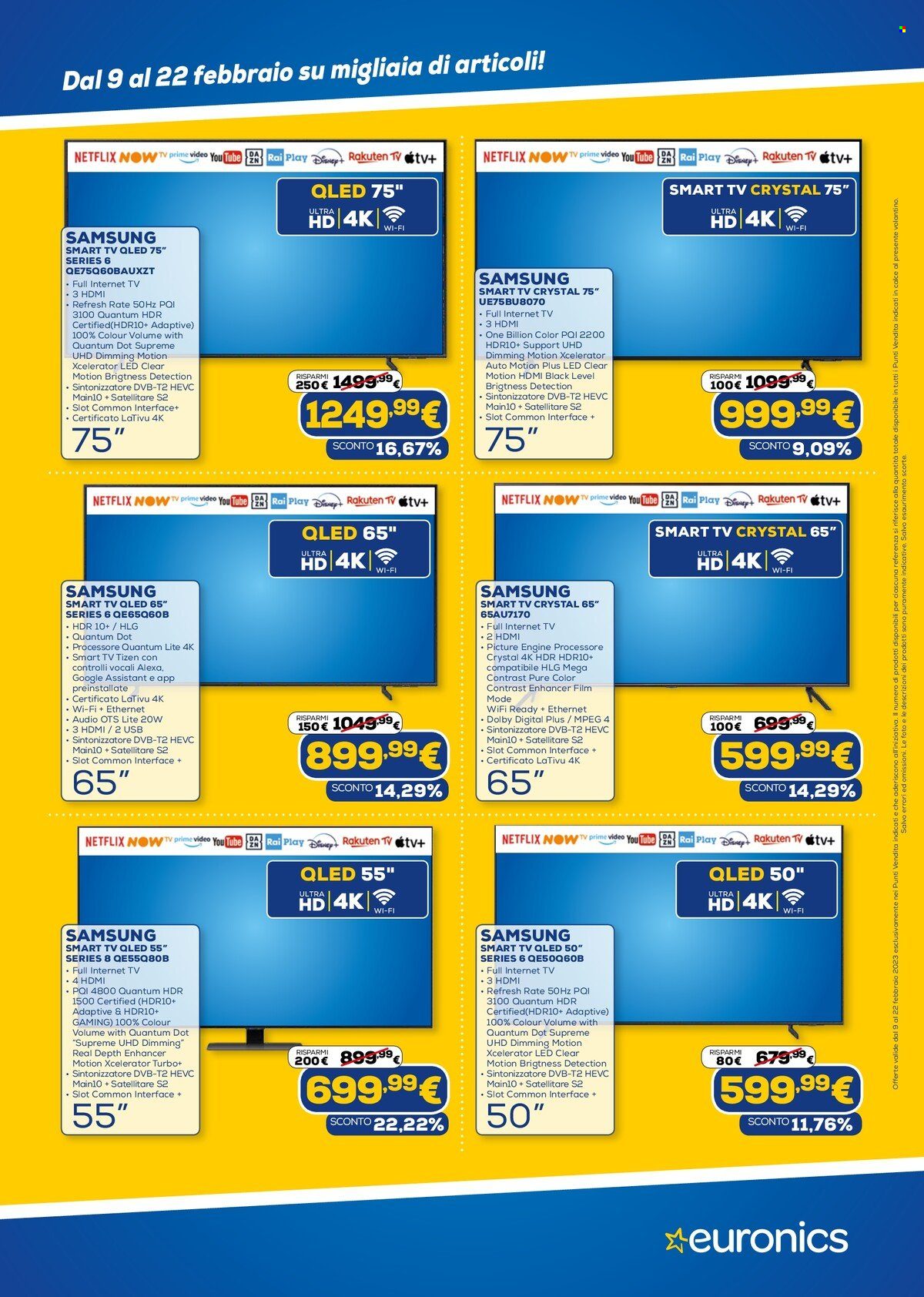 Volantino Euronics - 9/2/2023 - 22/2/2023. Pagina 4