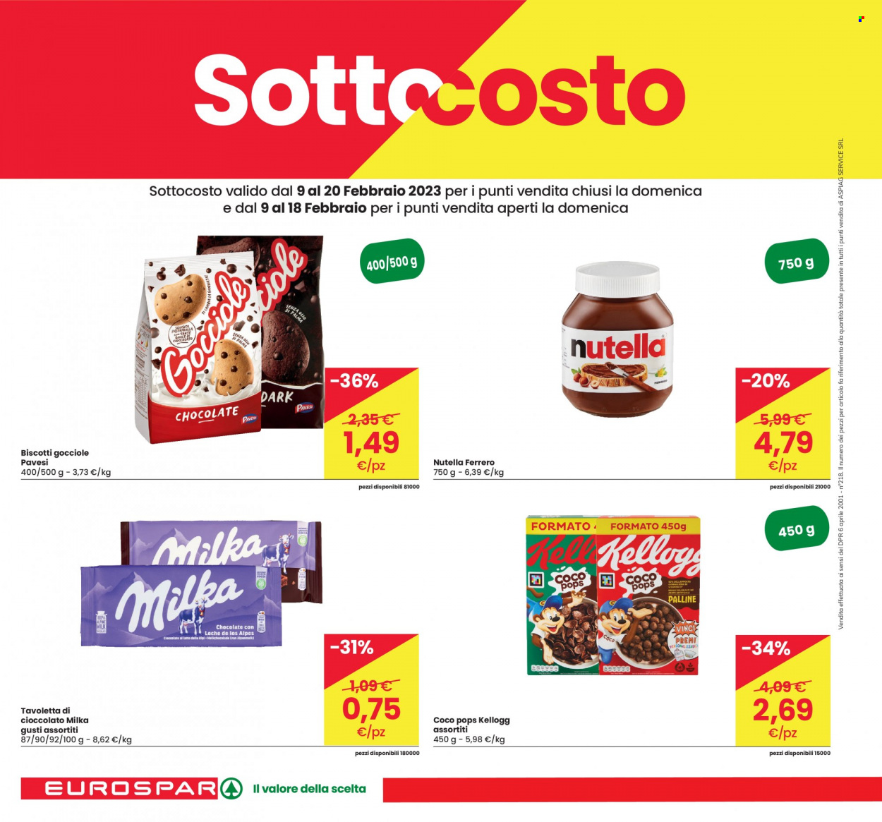 Volantino Eurospar - 9/2/2023 - 22/2/2023. Pagina 4