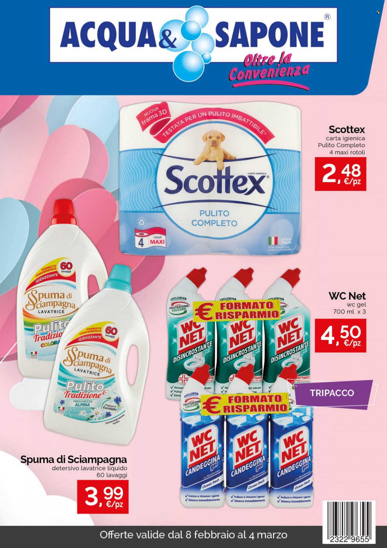 Volantino Acqua & Sapone - 8/2/2023 - 4/3/2023. Pagina 1