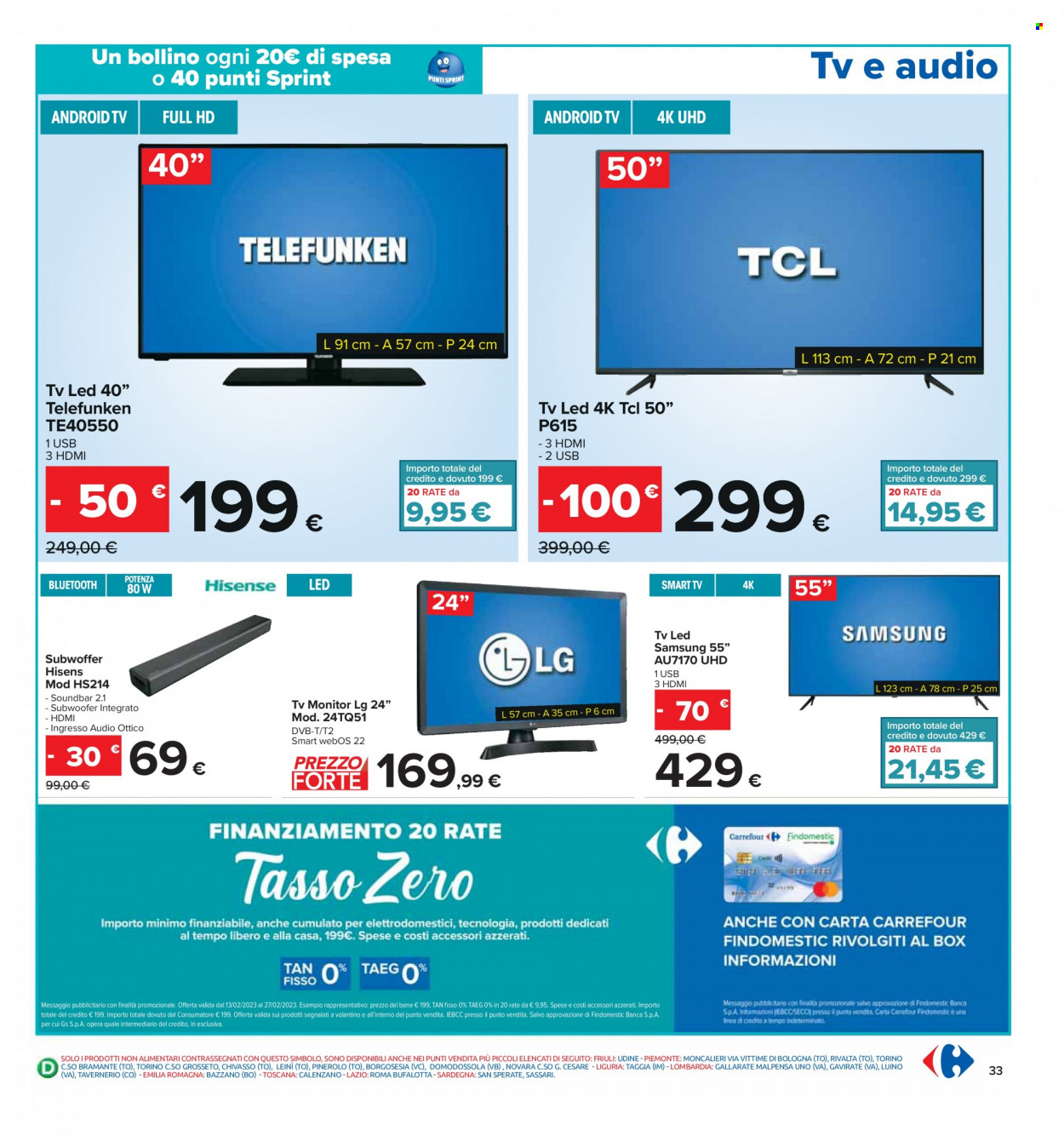 Volantino Carrefour - 13/2/2023 - 27/2/2023. Pagina 33