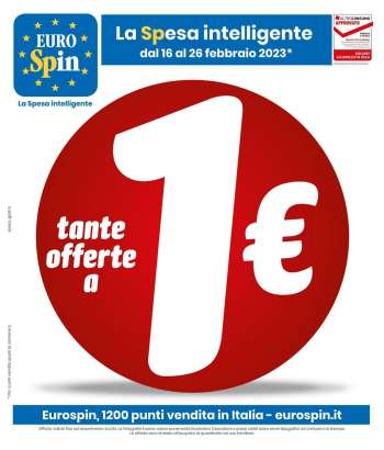 Volantino EuroSpin - 16/2/2023 - 26/2/2023.