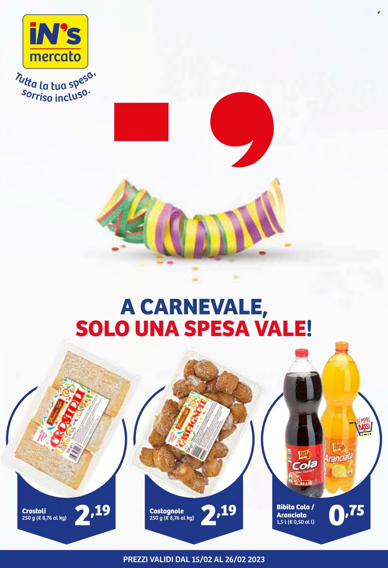 Volantino iN's Mercato - 15/2/2023 - 26/2/2023. Pagina 1