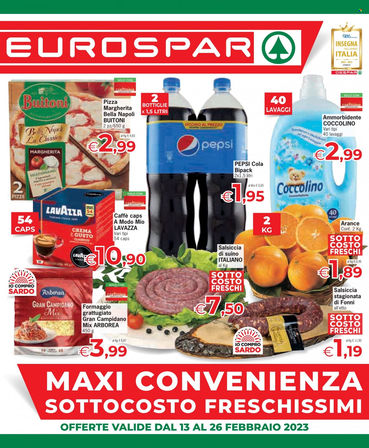 Volantino Eurospar - 13/2/2023 - 26/2/2023. Pagina 1