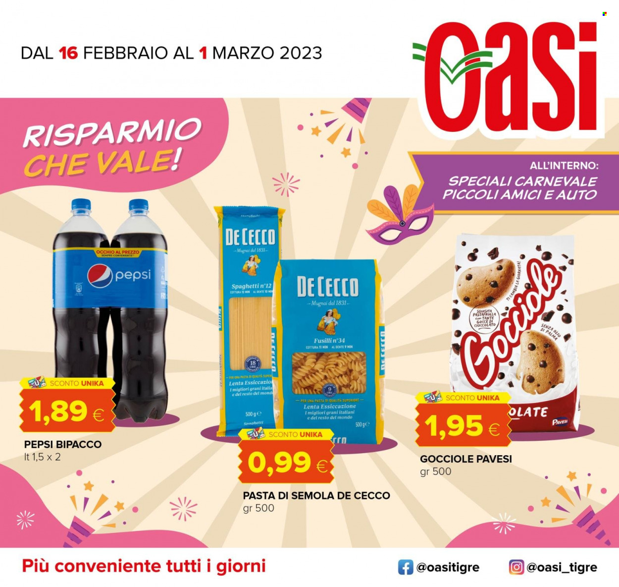 Volantino Oasi - 16/2/2023 - 1/3/2023. Pagina 1